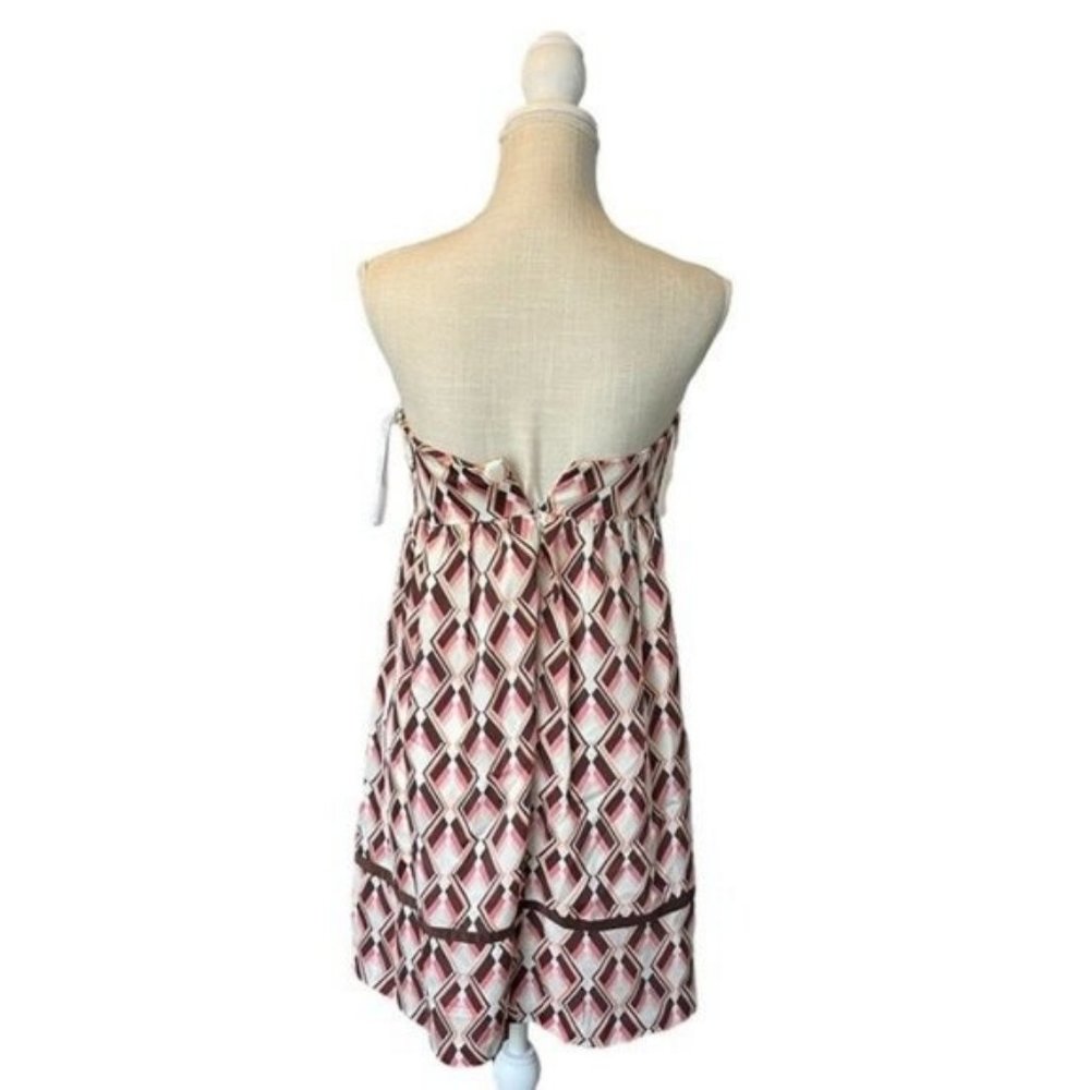 Shoshanna 100% Silk Strapless Knot Dress 4 - Picture 3 of 13